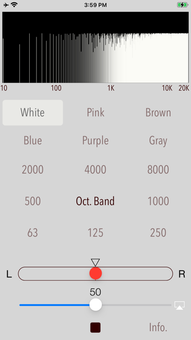 Octave-band Colored Noise screenshot 2