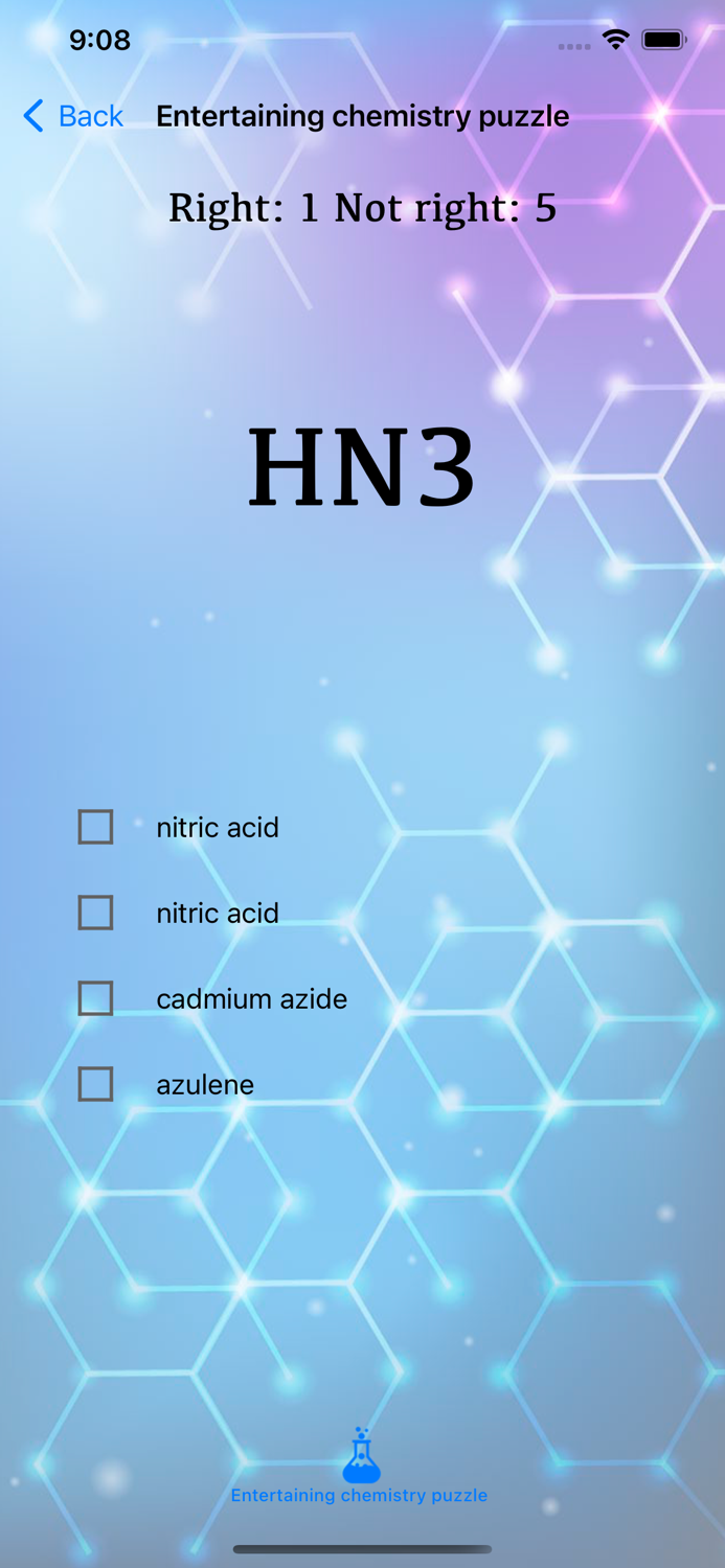 Entertaining chemistry puzzle