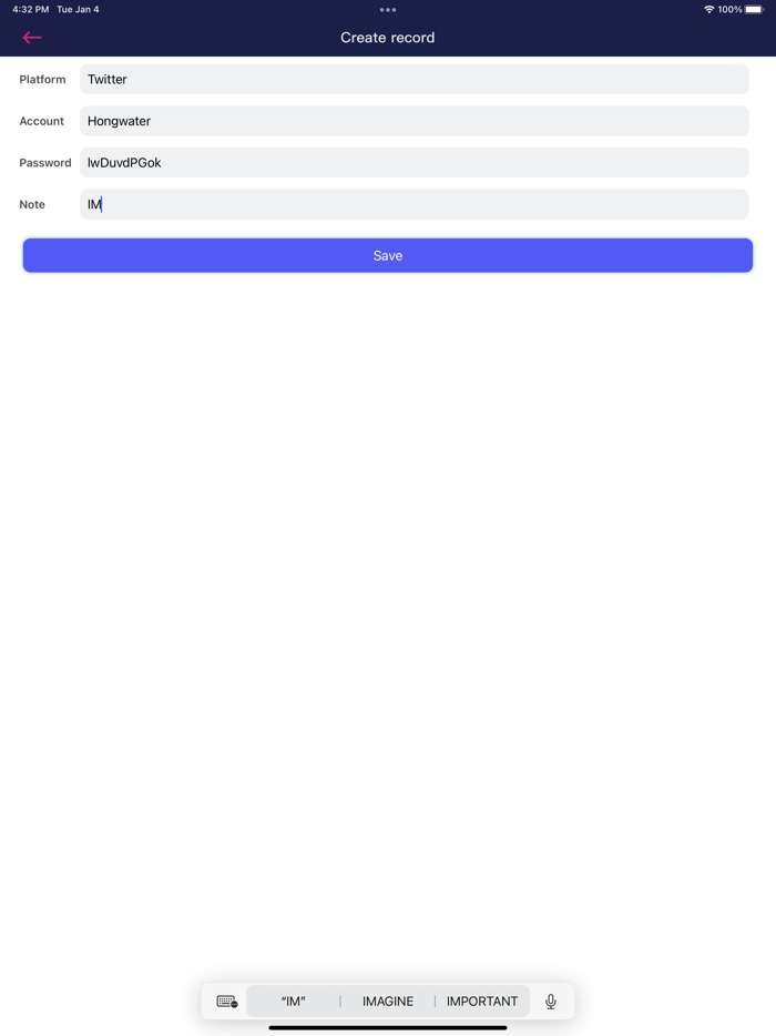 密码本-密码管理