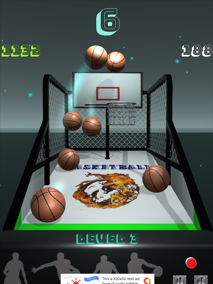 Basketball toss game