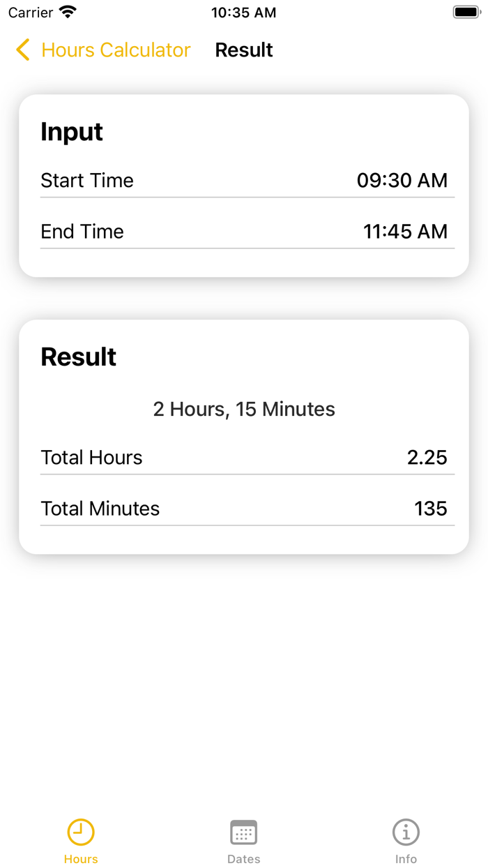 Hours Calculator, Minutes Calc