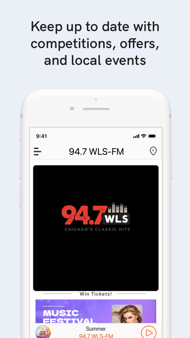 94.7 WLS-FM screenshot 3