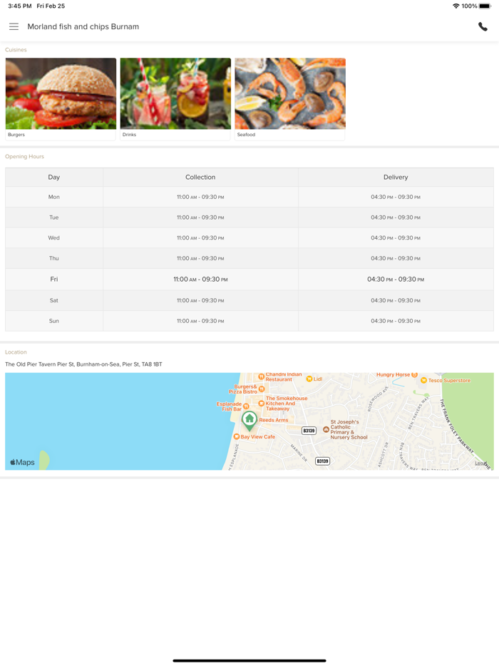 Morland fish and chips Burnam