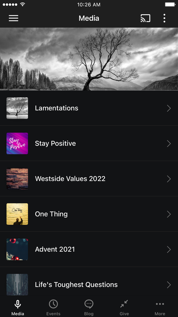 Mobile app for Westside Church
