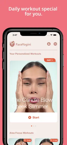Game screenshot FaceYogini - Face Exercises apk