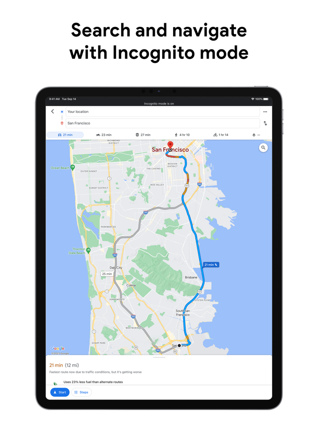 ‎Google Maps - rutas y comida Screenshot