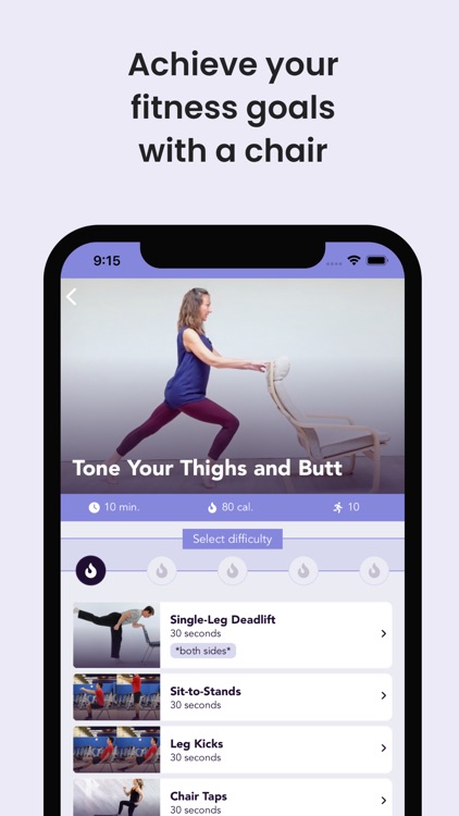 Chair Exercises & Workouts screenshot-3