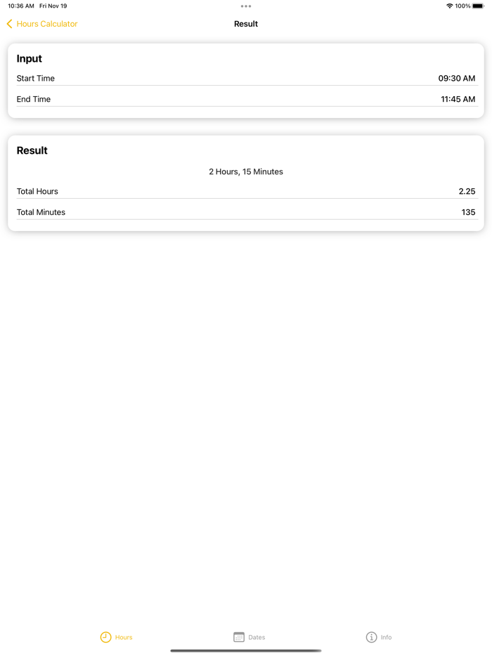 Hours Calculator, Minutes Calc