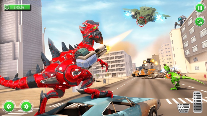 Car Transform - Robot Games 3D