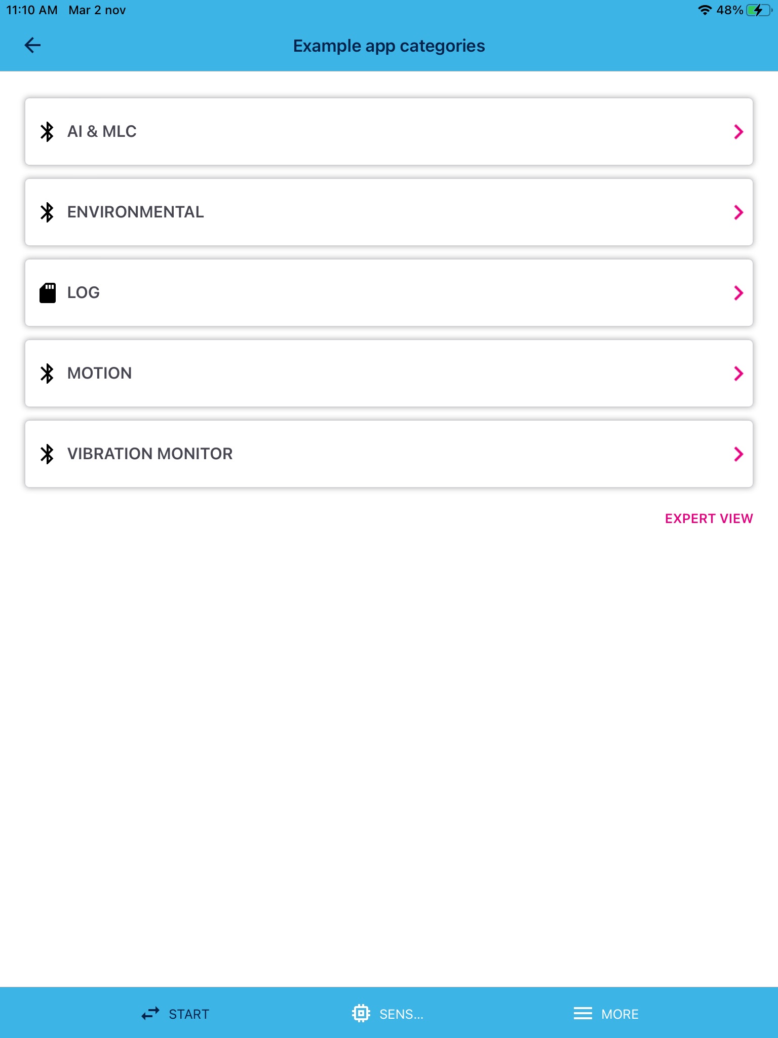 ST BLE Sensor screenshot 4