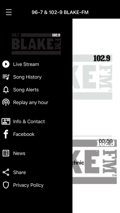 96-7 & 102-9 BLAKE-FM screenshot 2