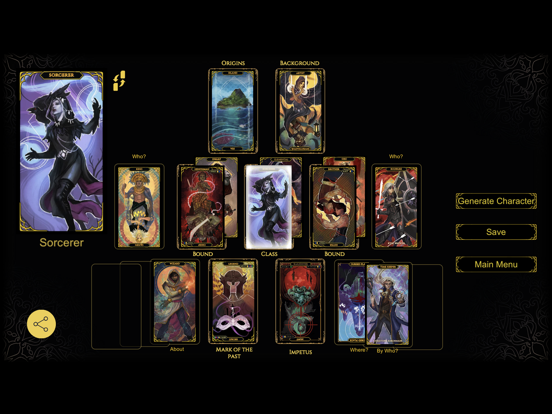 Fatum Character Creator Deck screenshot 4