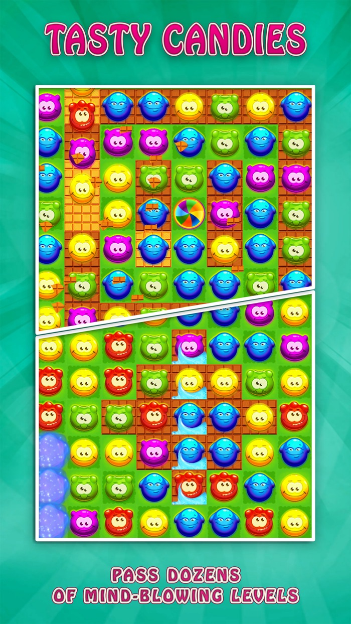 Tasty Candies Match 3 Puzzle