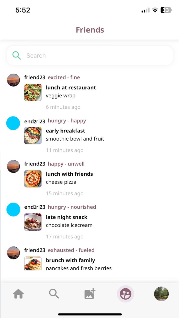 daily munch- food diary