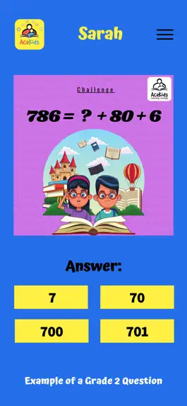 Game screenshot AceKids – Kids Learn Math Quiz apk