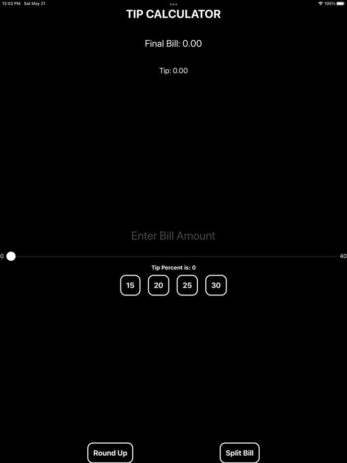 Bill Splitter and Tip calc