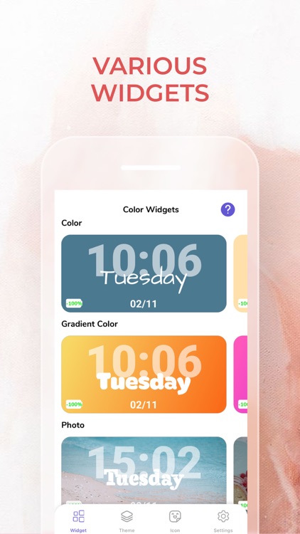 Themes: Icon & Color Widgets screenshot-9