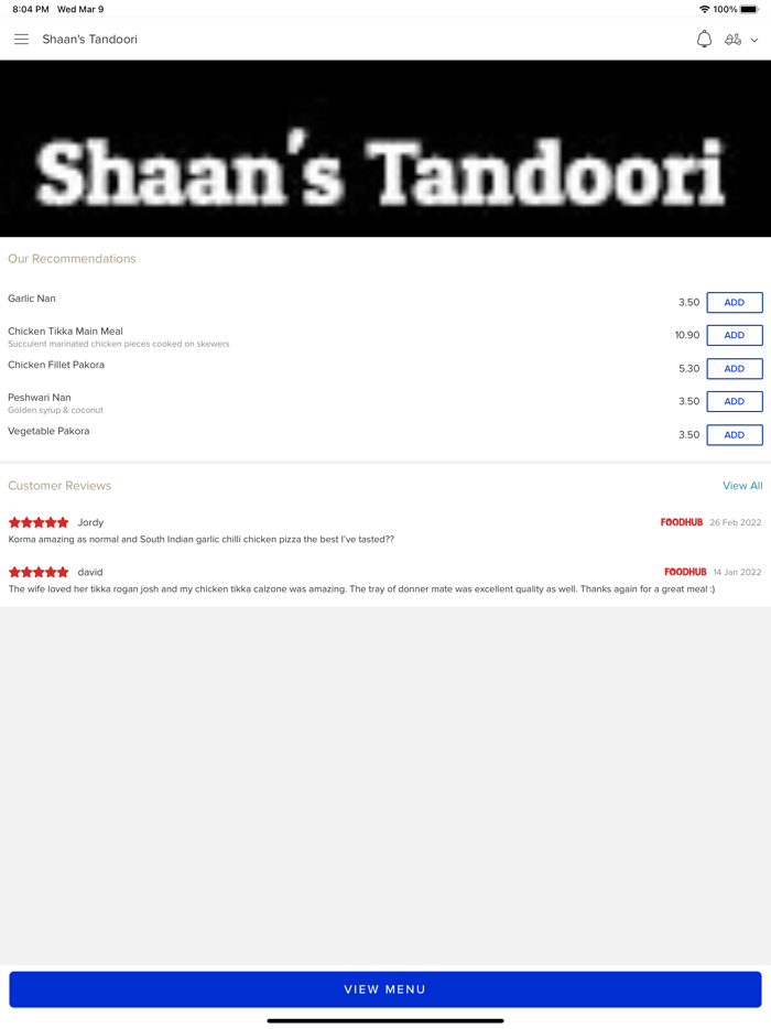 Shaans Tandoori