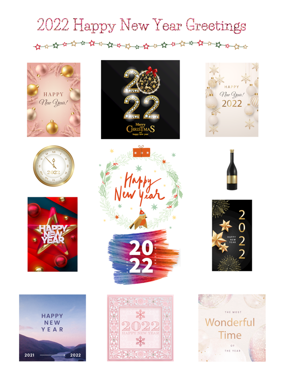 2022 - Happy New Year Stickers screenshot 6