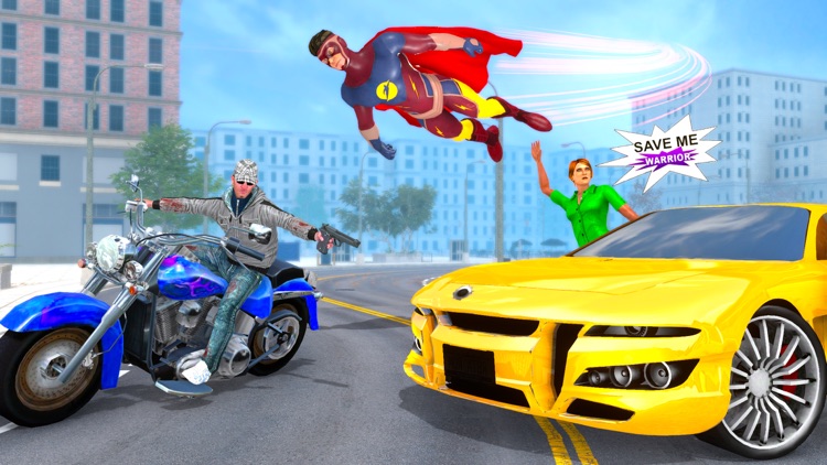 Superhero Flying City Rescue