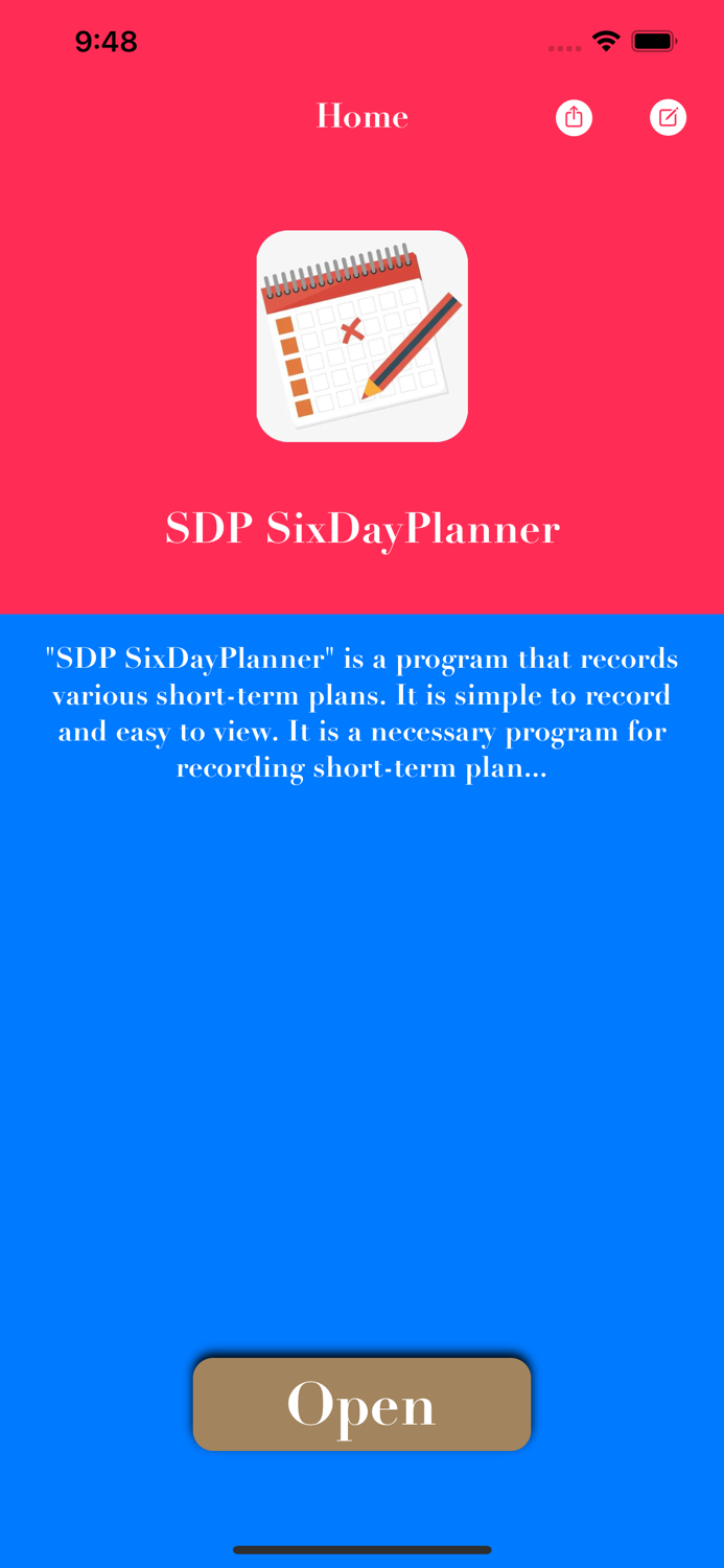 SDP SixDayPlanner