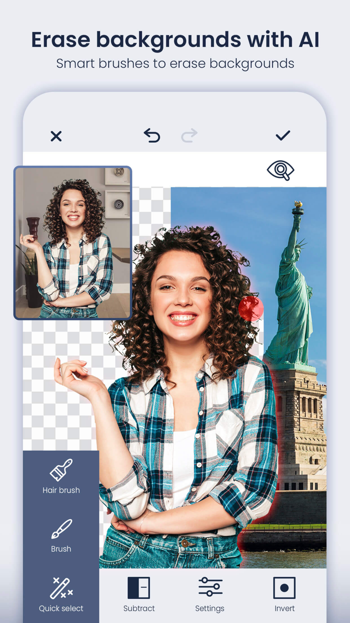 Remove backgrounds from photos