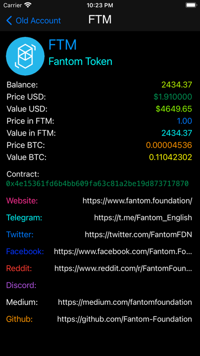 Fantom Address Explorer screenshot 3