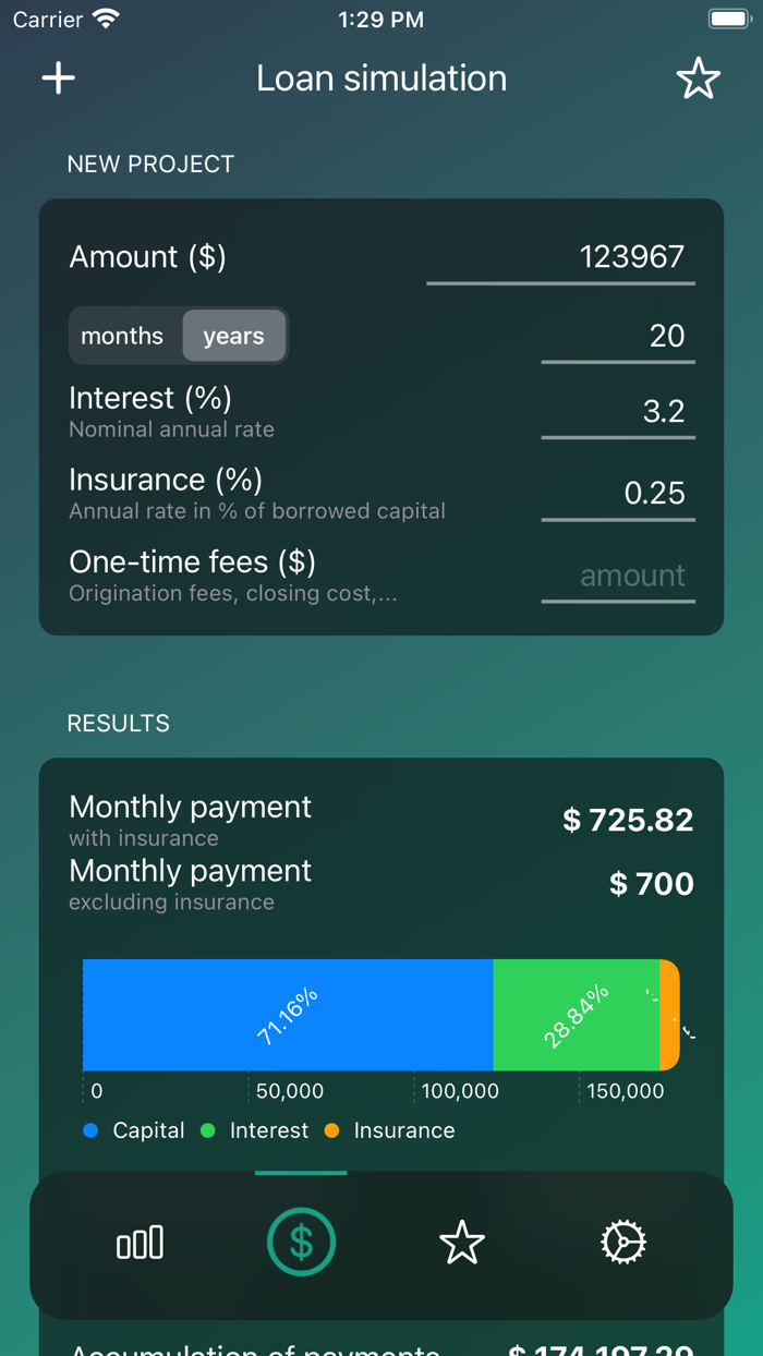 Loan payment calculator