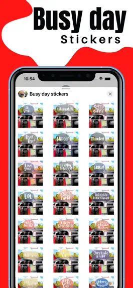 Game screenshot Busy day stickers hack