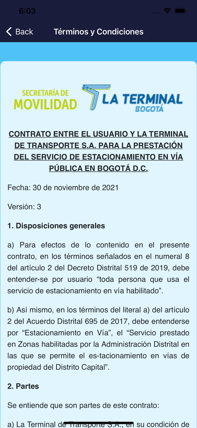 Zona Parqueo Pago - Ciudadano