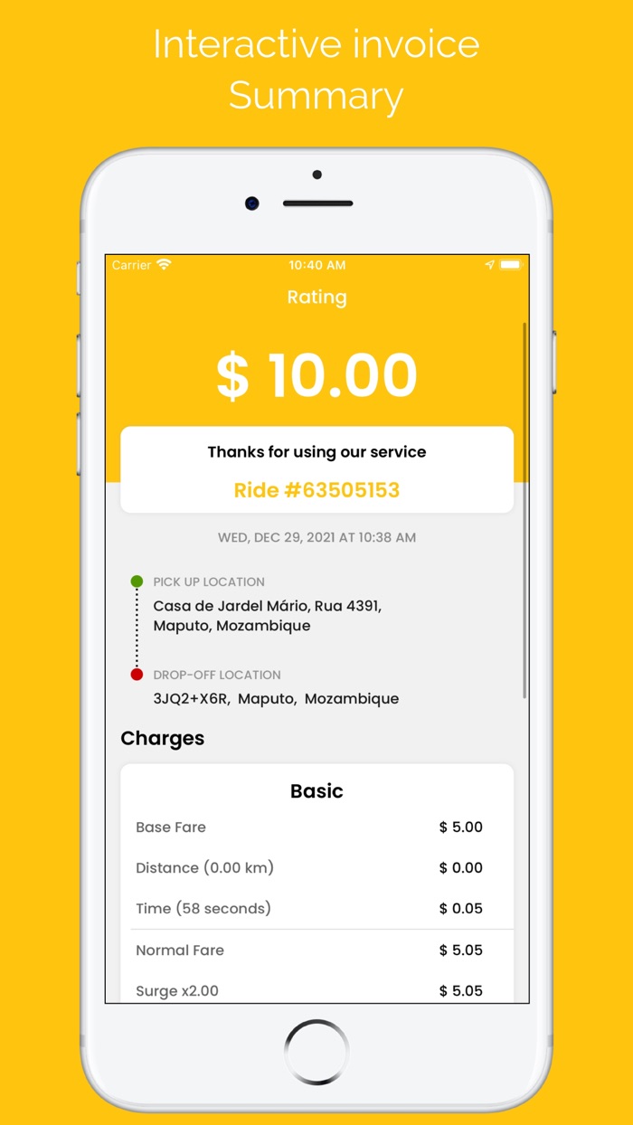 Tchops – Book a ride