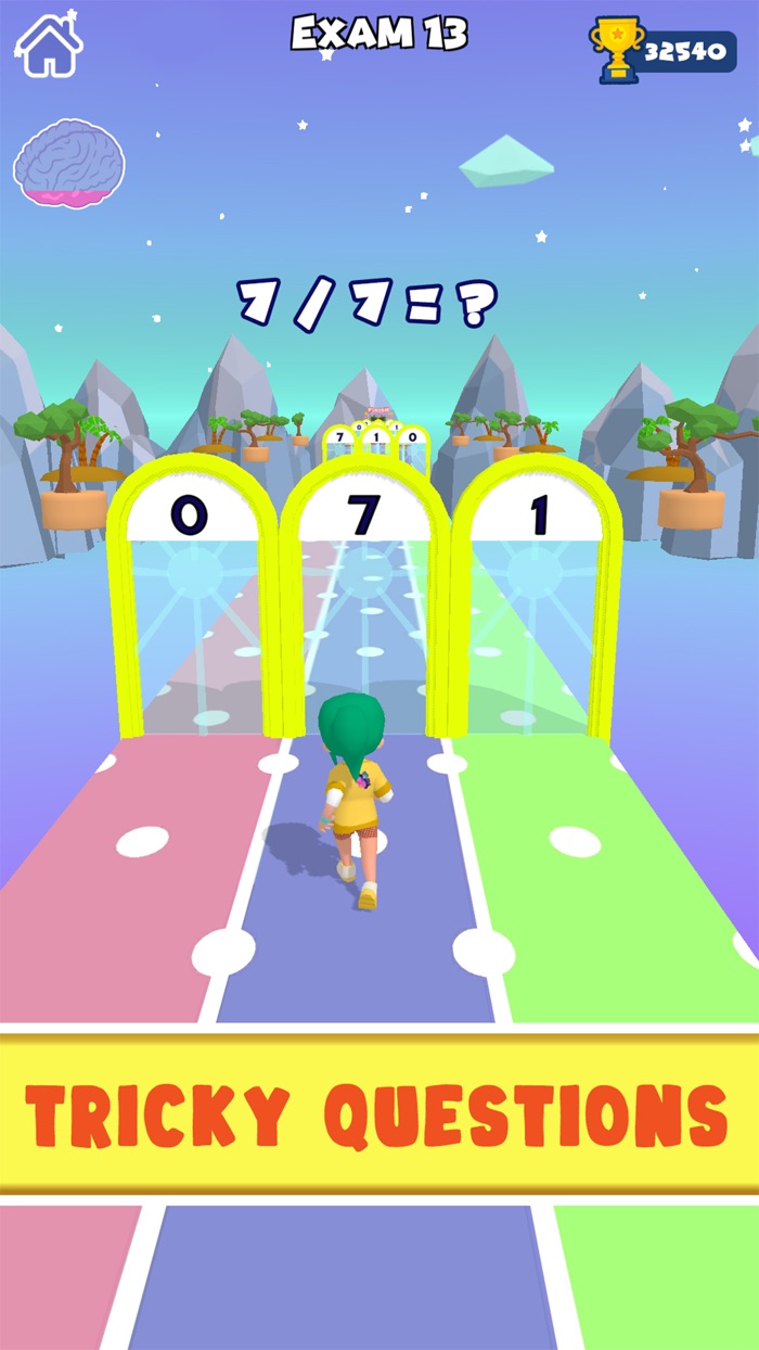 Brain Math Run 3D