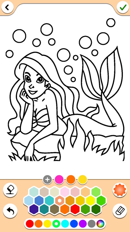 Mermaids coloring pages screenshot-6