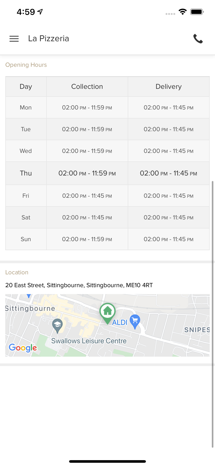 La Pizzeria Sittingbourne