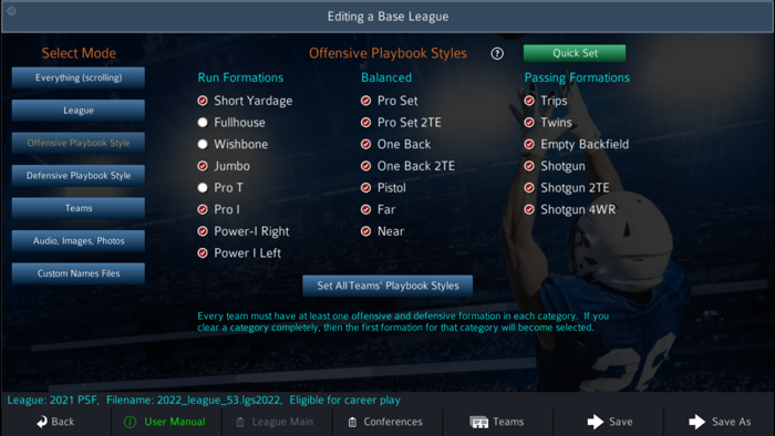 Pro Strategy Football 2022