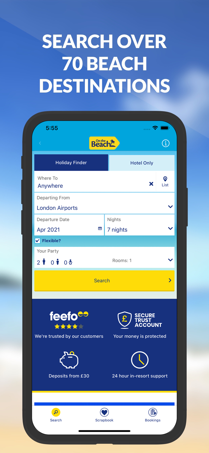 On the Beach Holiday App