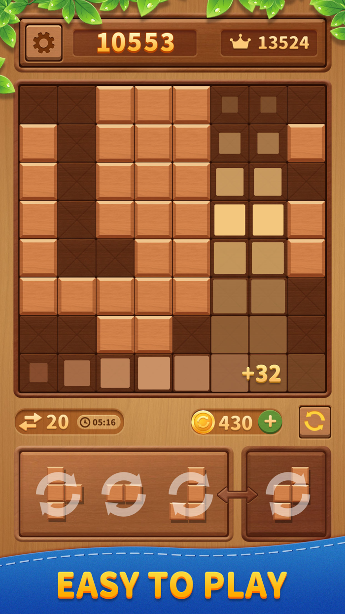 Woody woody-block puzzle