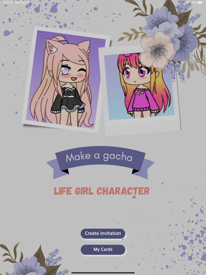 Make gacha life girl character