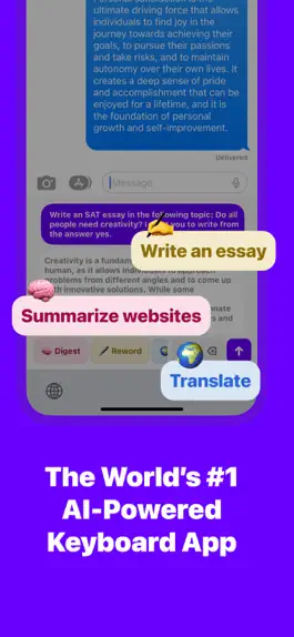 Game screenshot Smarty - AI keyboard chatbot mod apk