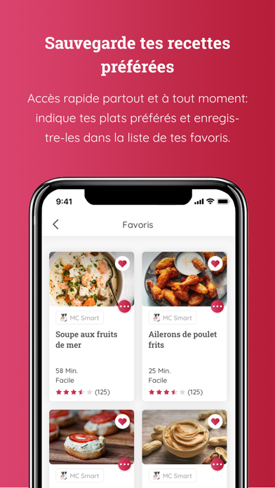 Monsieur Cuisine App iphone captures décran