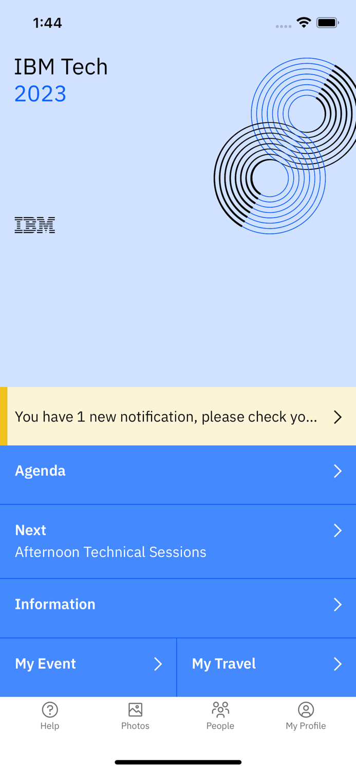 Attendee App for IBM Tech APAC