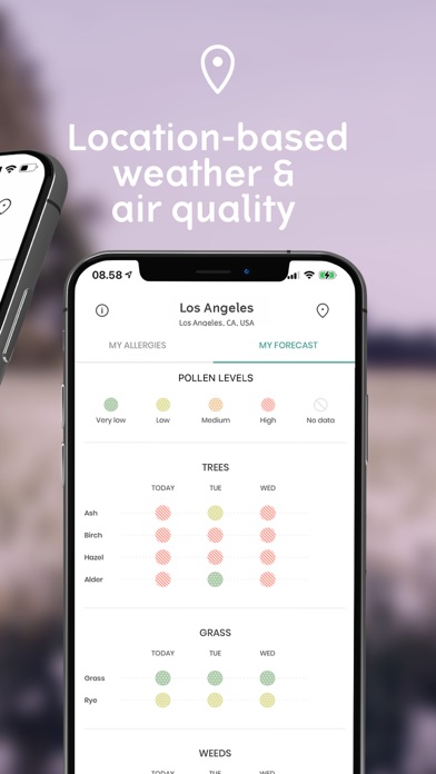 klarify: Pollen app, Hayfever screenshot 2