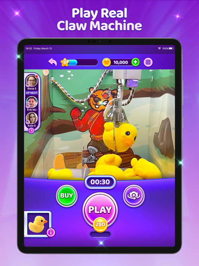 Swoopy Play Real Claw Machine