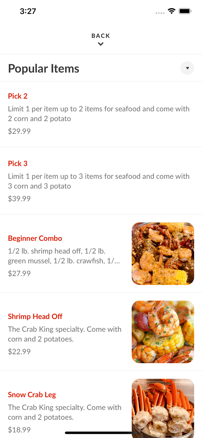 Crab King Cajun Boil and Bar