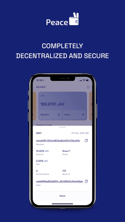 PeaceWallet.io screenshot-3