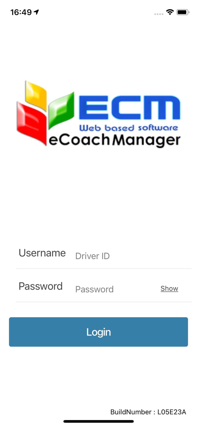 eCoachManager Driver App
