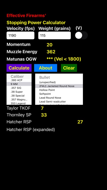 Stopping Power Calculator screenshot-4