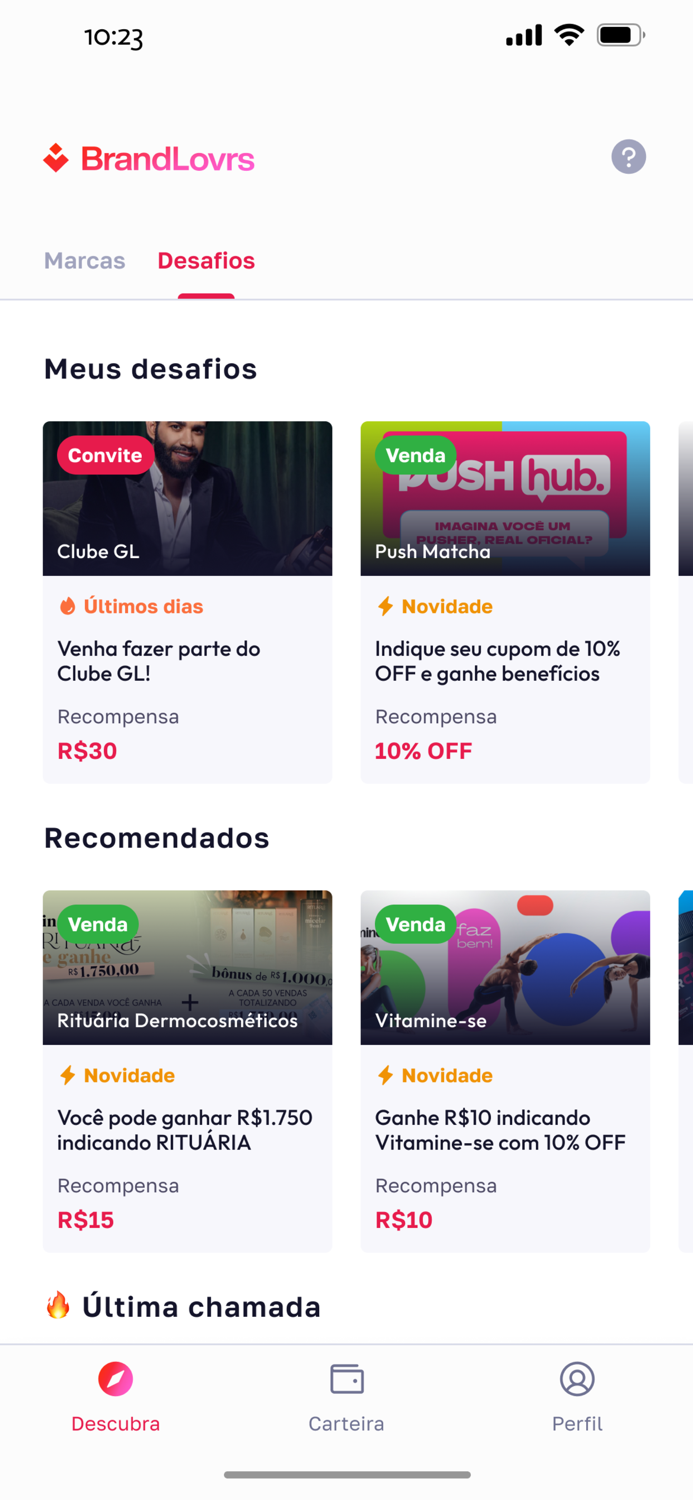 BrandLovrs Crie, Ganhe