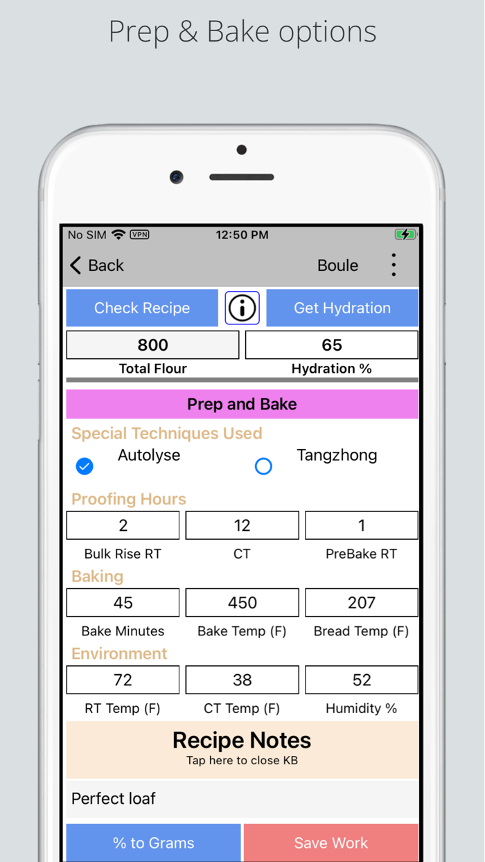Bread Maker  Calculator