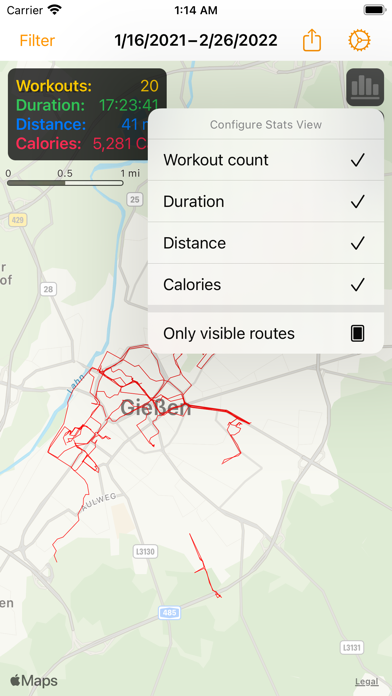 Workout Map Workout Map